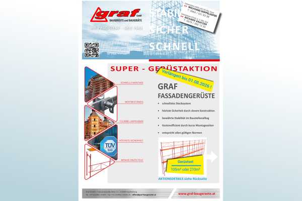 Super Frühlingsaktion Fassadengerüst